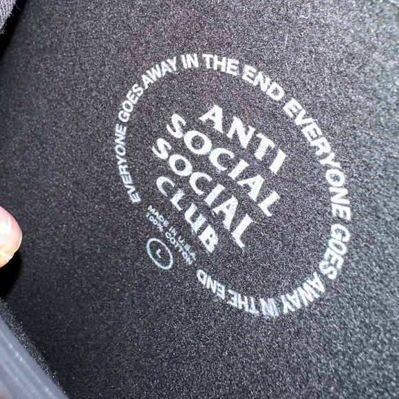Anti Social Social Club Hoodies Size Large Used Lightly - Picture 2 of 4